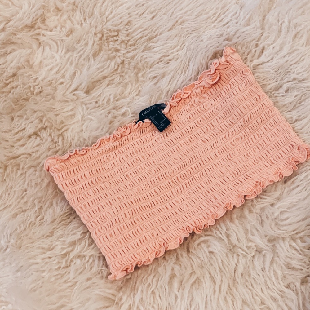 Peach tube top